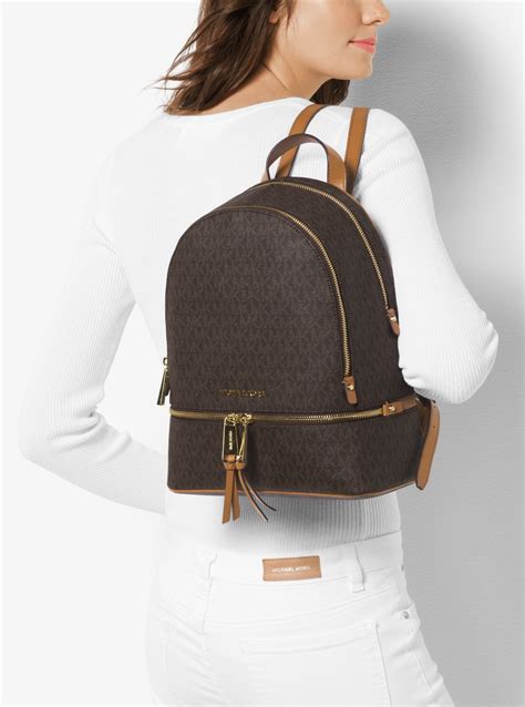 michael kors rhea medium backpack damson|Michael Kors rhea studded backpack.